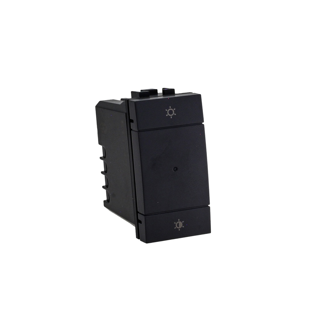 Pulsante Dimmer Connesso Smart WIFI Tuya Compatibile Bticino Living Colore Nero Max 150W