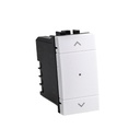 Pulsante Modulo Tapparelle Connesso Smart WIFI Tuya Per Tende Persiane Compatibile Bticino Living Colore Bianco