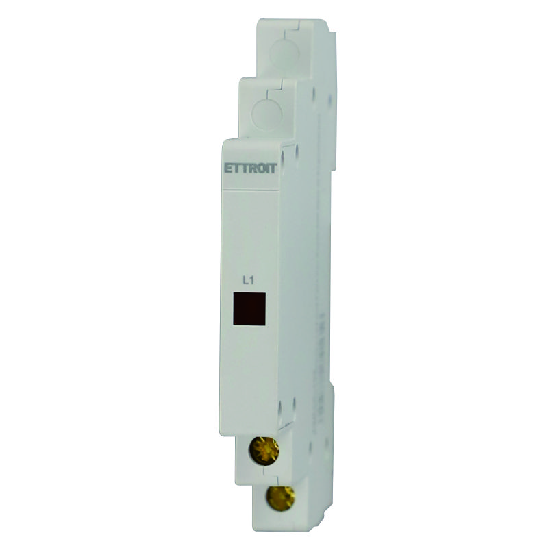 ETTROIT Indicatore Luminoso Modulare 230V Giallo Occupa 1 Modulo DIN Lampada Spia Led Segnalazione (copia)