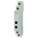Indicatore Luminoso Modulare Con 2 Fase L1 L2 230V, Occupa Mezzo Modulo DIN, Lampada Spia Led Segnalazione 