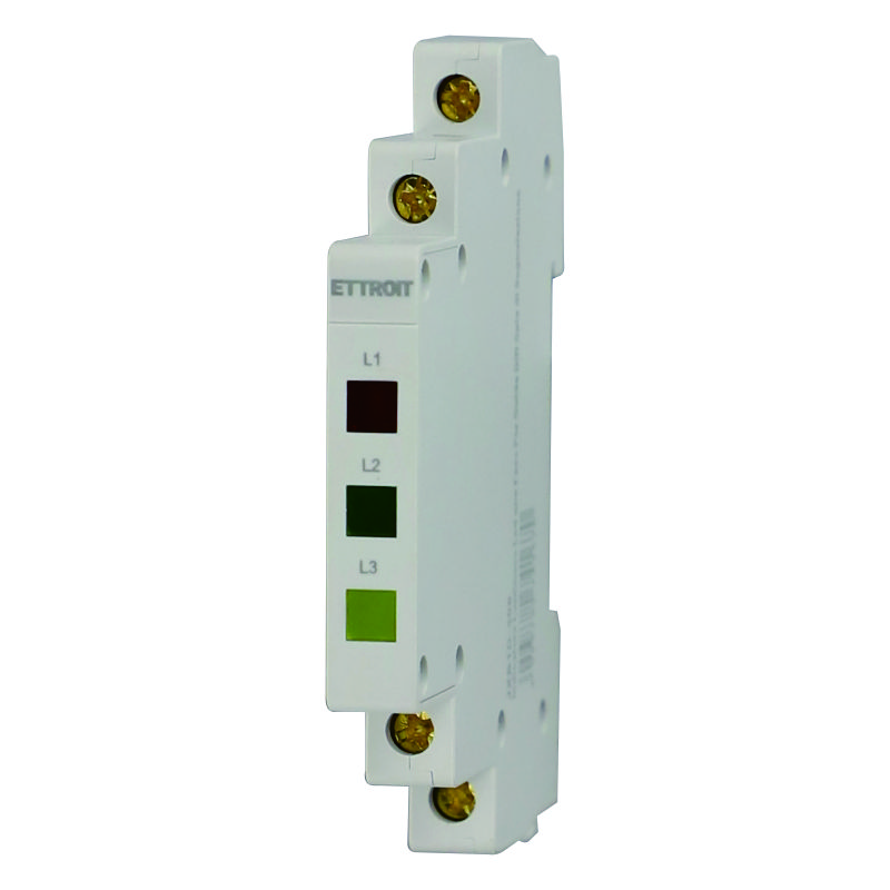 ETTROIT Indicatore Luminoso Modulare 230V Giallo Occupa 1 Modulo DIN Lampada Spia Led Segnalazione (copia)