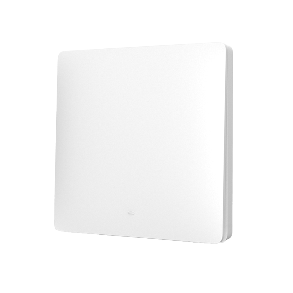 Interruttore RF Wireless Telecomando Senza Batteria 1 Tasto RF 433MHz Generatore Corrente Automatico 1 Tasto Quadrato Per Scatola 502 IP20 Bianco