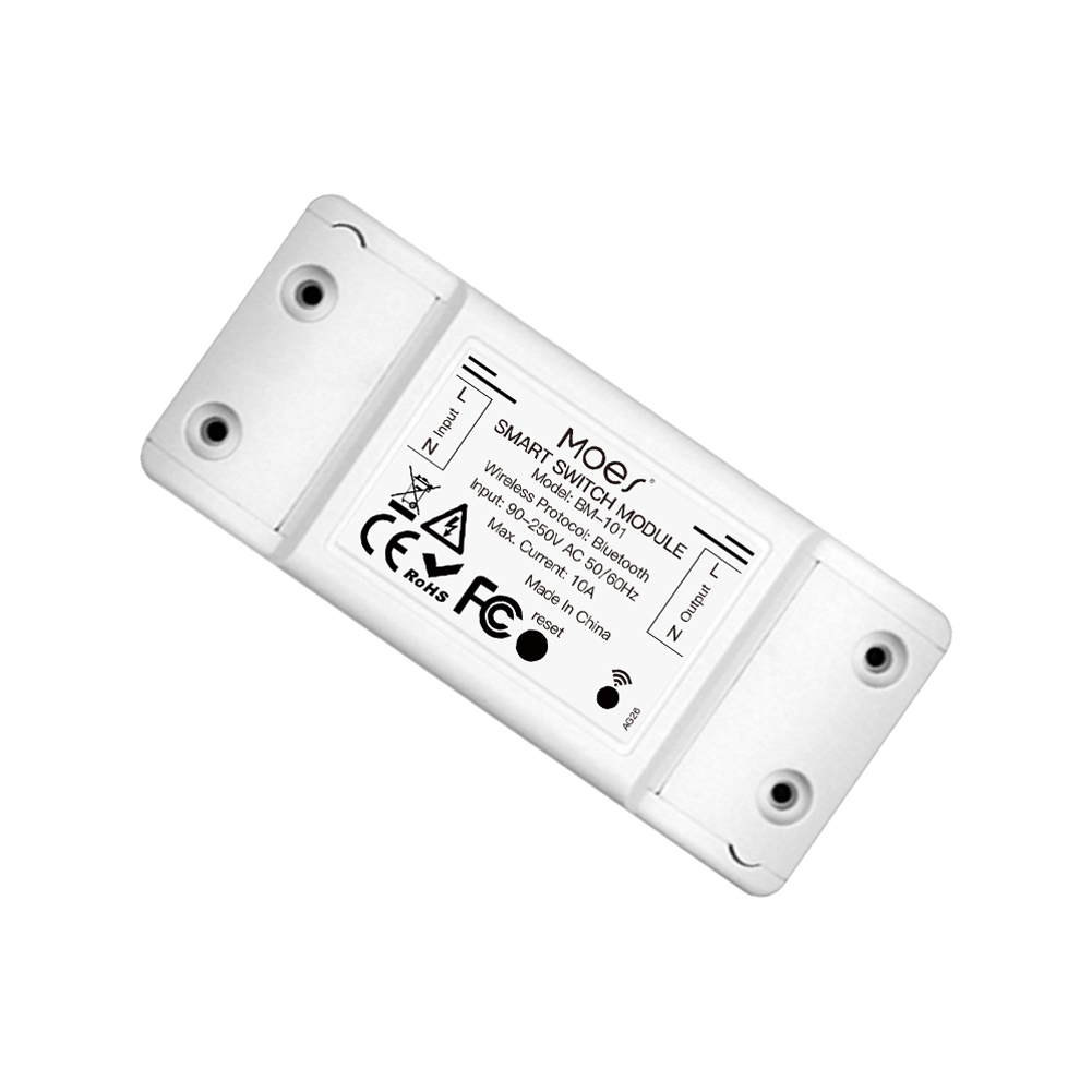 MeanWell Interruttore Smart Bluetooth BLE 10A Bluetooth BLE Mesh TUYA, Smart Life 10A AC 90-250V 50/60HZ 2200W IP20