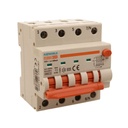 A2ZWORLD RCBO Interruttore Magnetotermico Differenziale Con Doppia Leva Tipo A Curva B 4P 4M 6000A 300mA, Diagnostica Visiva, B20A  AC 400V IP20 IEC61009-1 PL8M4 4P