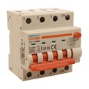 A2ZWORLD RCBO Interruttore Magnetotermico Differenziale Con Doppia Leva Tipo A Curva B 4P 4M 6000A 300mA, Diagnostica Visiva, B32A  AC 400V IP20 IEC61009-1 PL8M4 4P