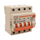 RCBO Interruttore Magnetotermico Differenziale Con Doppia Leva Tipo A Curva C 4P 4M 6000A 30mA, Diagnostica Visiva, C16A  AC 400V IP20 IEC61009-1 PL8M4 4P GB66316