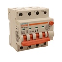 A2ZWORLD RCBO Interruttore Magnetotermico Differenziale Con Doppia Leva Tipo A Curva C 4P 4M 6000A 30mA, Diagnostica Visiva, C25A  AC 400V IP20 IEC61009-1 PL8M4 4P GB66325