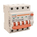 RCBO Interruttore Magnetotermico Differenziale Con Doppia Leva Tipo A Curva C 4P 4M 6000A 300mA, Diagnostica Visiva, C20A  AC 400V IP20 IEC61009-1 PL8M4 4P GB66620