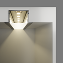 A2ZWORLD Kit Profilo Alluminio Completo Da 2 Metri Per Striscia Led, Super Larga e Alta Da Incasso, Dimensione 43*20mm, Larghezza Interna 25mm, 275g/m, Copertura Opale, Tappi Chiusura e Clip Fissaggio Incluso,BAV3372