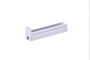 A2ZWORLD Kit Profilo Alluminio Completo Da 2 Metri Per Striscia Led, Slim, Dimensione 10.9*11.2mm, Larghezza Interna 5mm, 95g/m, Copertura Opale, Tappi Chiusura e Clip Fissaggio Incluso