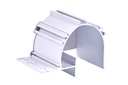 A2ZWORLD Kit Profilo Alluminio Completo Da 2 Metri Per Striscia Led, Da Cartongesso Illuminazione Indiritta, Dimensione 95.5*70.1mm, Larghezza Interna 20mm, 1333g/m, Copertura Opale, Tappi Chiusura e Clip Fissaggio Incluso