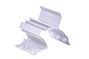 A2ZWORLD Kit Profilo Alluminio Completo Da 2 Metri Per Striscia Led, Da Cartongesso Illuminazione Indiritta, Dimensione 77.9*70.3mm, Larghezza Interna 10.5mm, 675g/m, Copertura Opale, Tappi Chiusura e Clip Fissaggio Incluso