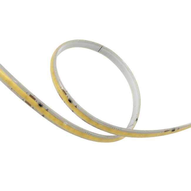 24V Striscia LED COB IP68 11W/M 5 Metri 480 LED/M 743LM/M CRI≥90 W8xH4.5mm 180°, Disponibili 3000K 4000K 6500K