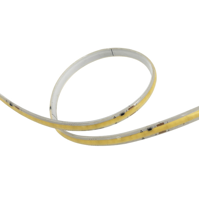 24V Striscia Led COB IP65 11W/M Bianco Caldo 3000K Da 5 Metri 480LED/M 743LM/M CRI≥90 W8*H4.5mm 180°  (copia)