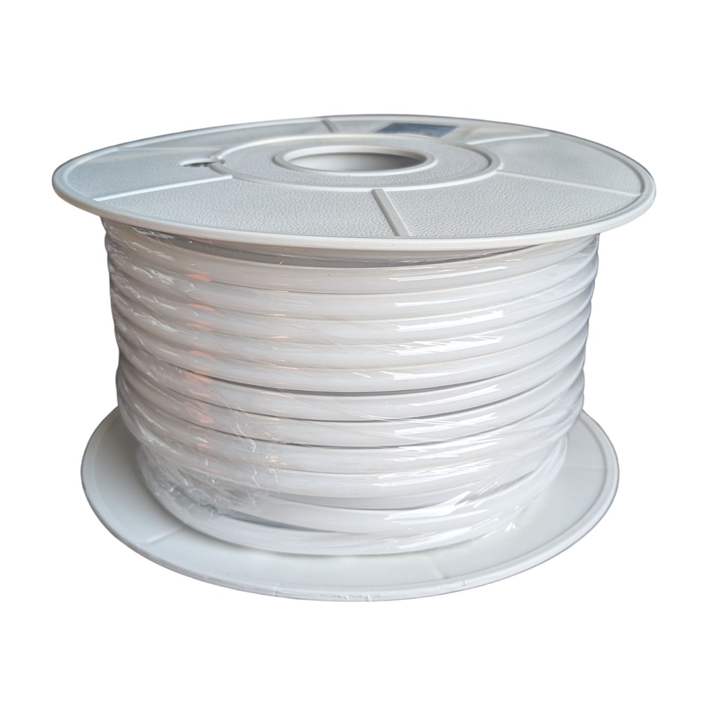 Striscia Led 220V AC IP65 Da 50 Metri, Bianco Freddo 6500K, 10W/M 260LED/M 888LM/M, Tagliabile Ogni 5cm, CRI≥85 10X7mm, Angolo 180°, IP65, Tanti Accessori Inclusi