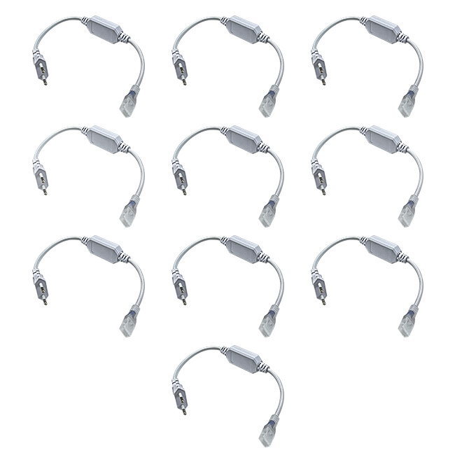 10 Pezzi Alimentatore Raddrizzatore 6A con Cavo per Striscia Led COB 220V IP65