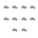 10 Pezzi Connettore Trasparente Invisibile 5mm Angolare 90° 2 PIN Per Unire In Angolo 2 Striscie Led Smd COB con Passo da 5mm Senza Saldare