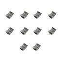 10 Pezzi Connettore Trasparente Invisibile 10mm 2 PIN Per Unire In Linea 2 Striscie Led Smd COB con Passo da 10mm Senza Saldare