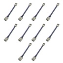 10 Pezzi Connettore Trasparente Invisibile 10mm RGB 4 PIN Per Collegare 2 Striscie Led Smd COB RGB con Passo da 10mm Senza Saldare
