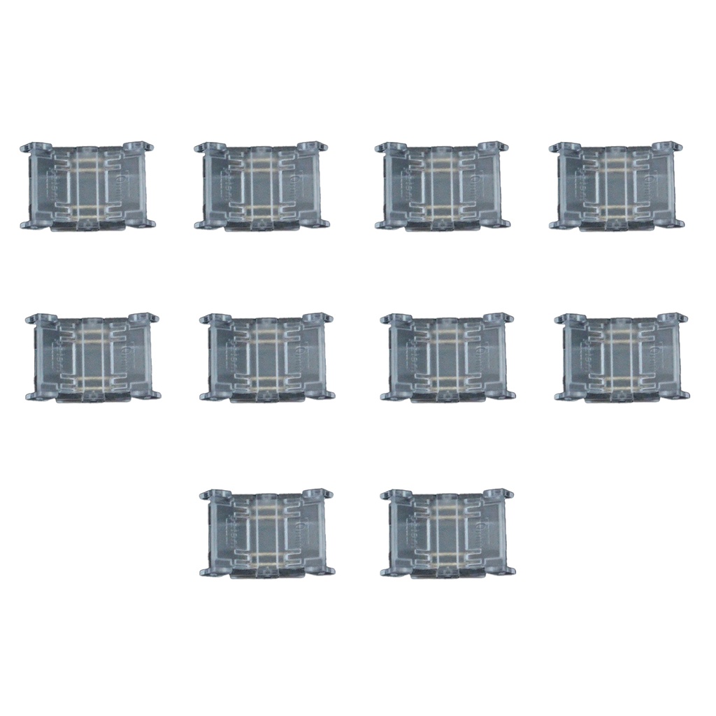 10 Pezzi Connettore Trasparente Invisibile 10mm RGB 4 PIN per Unire 2 Strisce LED