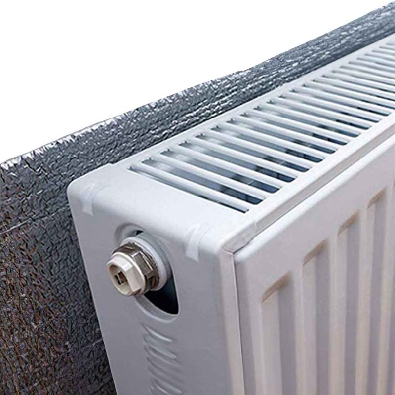 Set 3 pannelli termoriflettenti 70x100 cm per termosifoni, isolamento termico