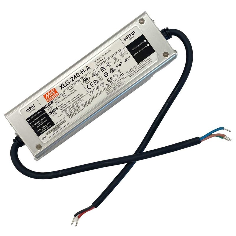 MW MEAN WELL XLG-240-H-A Led Driver Corrente Costante 4900mA 27-56V 240W IP67 Input 220V e 110V