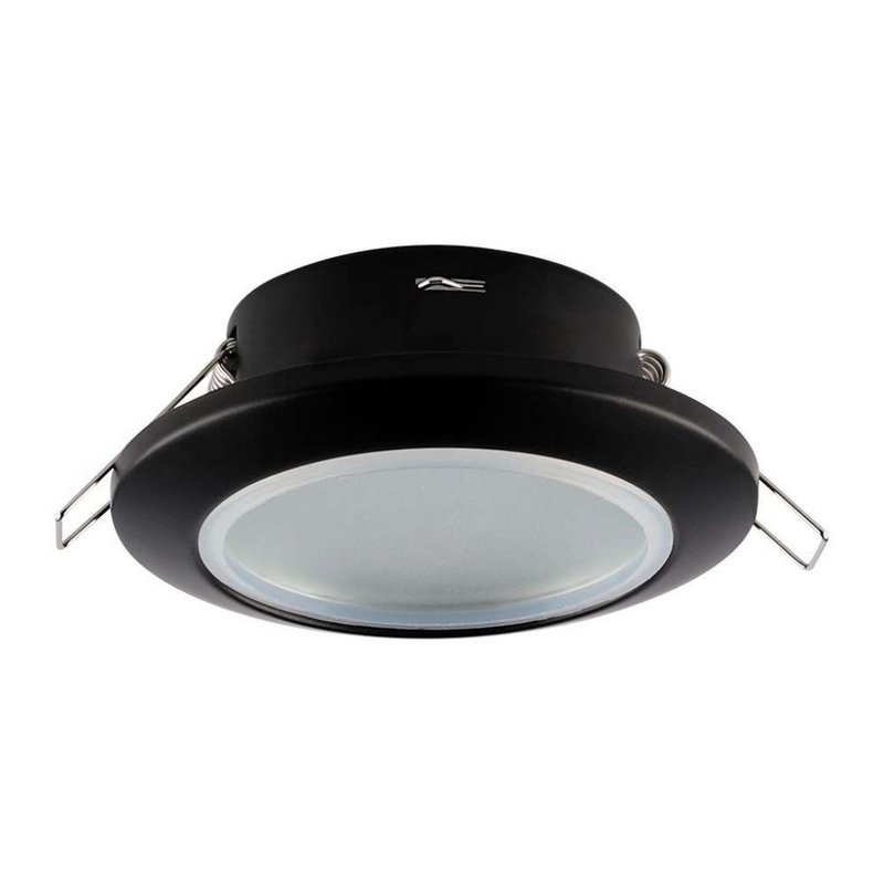 Porta Faretto Led Da Incasso Rotondo Colore Nero Impermeabile IP44 Foro 70mm Per Faretti Led GU10 MR16 SKU-6699