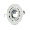 Portafaretto LED da Incasso Orientabile GU10 MR16, Foro 93 mm, Ø102 Alluminio