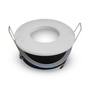 Portafaretto LED da Incasso IP54 Rotondo GU10 MR16, Foro 75 mm, Ø84 Lega Zinco