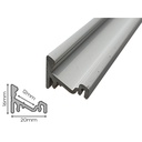 2 Metri Profilo Barra Alluminio Angolare 30/60 Gradi Colore Bianco 20X16mm Interno 12mm