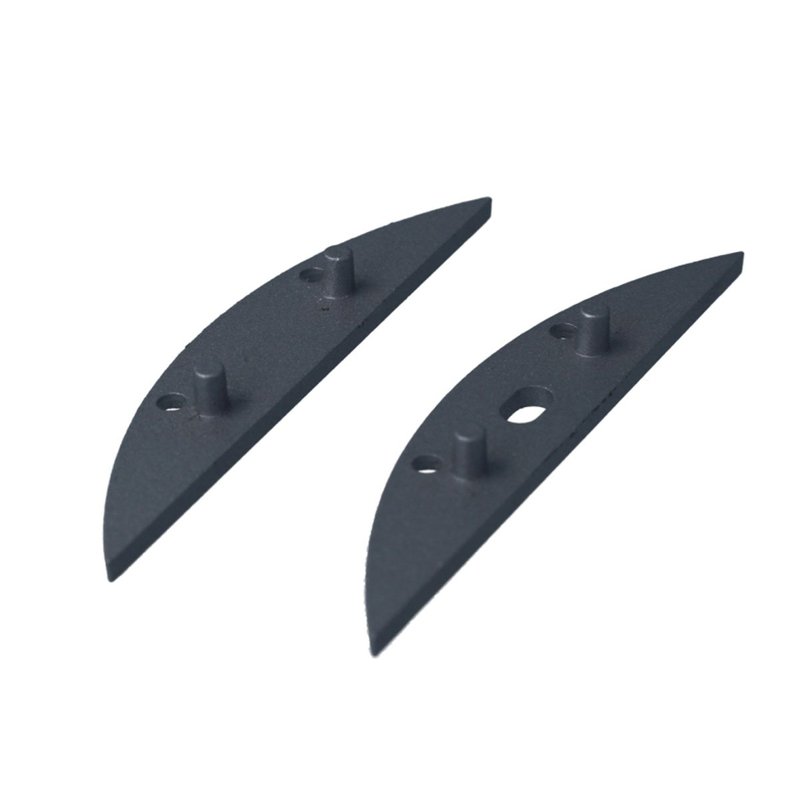 [BAZ5250] Kit Terminali Tappi di Chiusura In Metallo Con e Senza Foro Per Profilato Alluminio BAZ5208