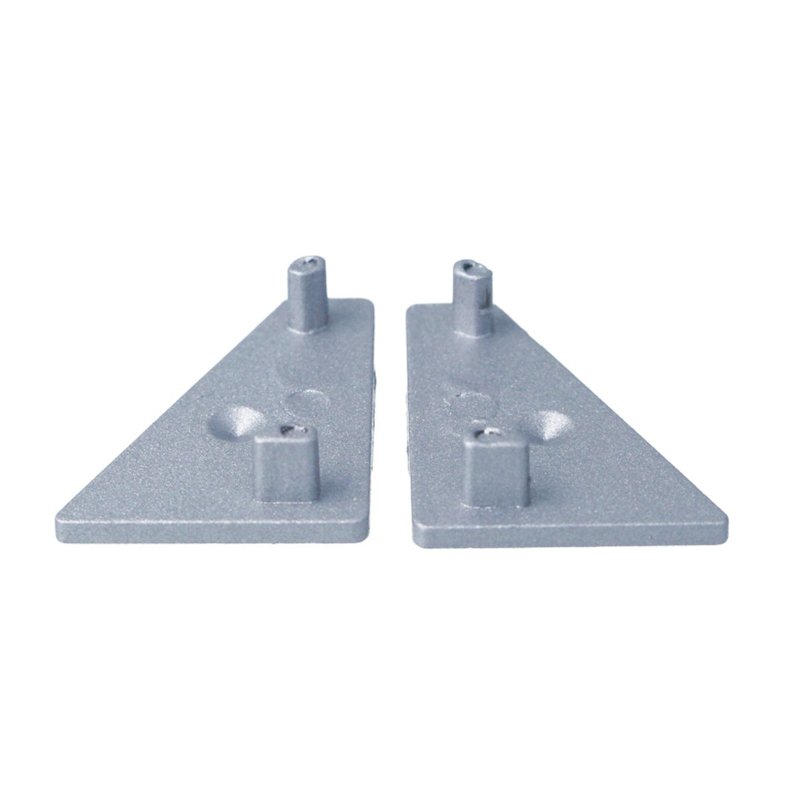 Kit Terminali Tappi di Chiusura In Metallo Per Profilato Alluminio BAZ2016 BAZ2016W