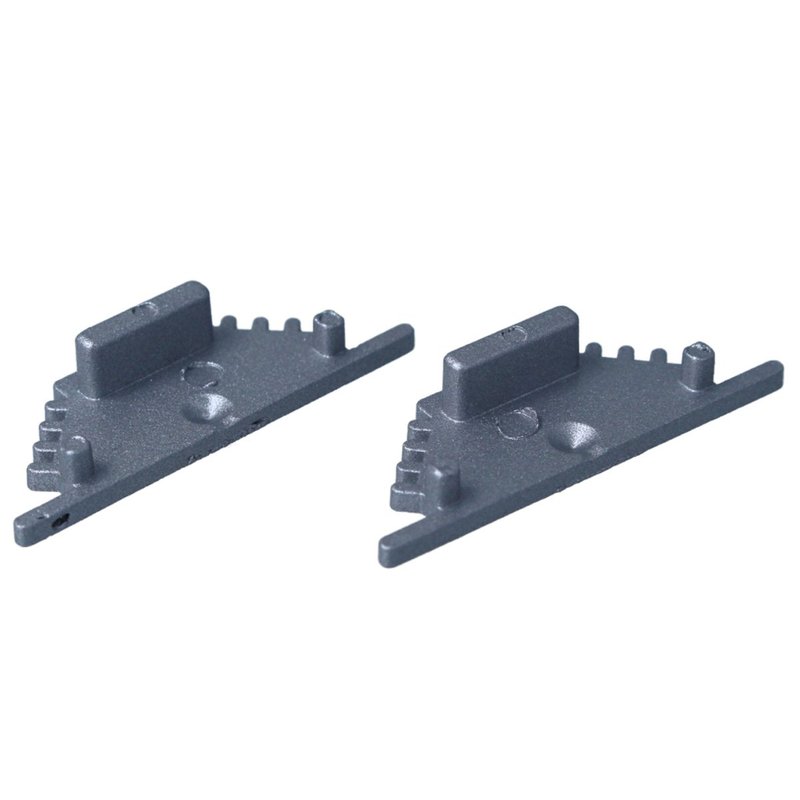 Kit Terminali Tappi di Chiusura In Metallo Per Profilato Alluminio BAZ3010