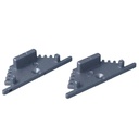 Kit Terminali Tappi di Chiusura In Metallo Per Profilato Alluminio BAZ3010