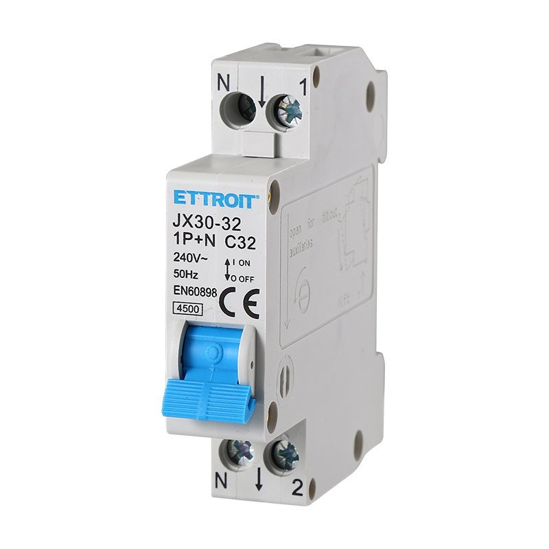 [JX153240] Interruttore Magnetotermico Automatico 1P+N 32A 4500A 220V Salvavita Stotz Occupa 1 Modulo DIN
