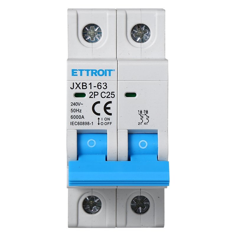 Interruttore Magnetotermico Automatico 2P 25A 6000A 220V Salvavita Stotz Occupa 2 Moduli DIN