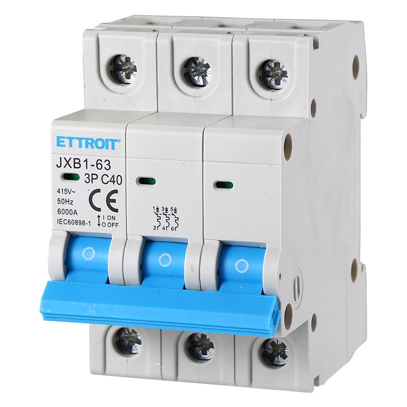 [JX134060] Interruttore Magnetotermico Automatico 3P 40A 6000A 220V 380V Salvavita Stotz Occupa 3 Moduli DIN