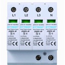 Scaricatore Di Sovratensione 220V T2 4P 275V 20KA Occupa 4 Moduli DIN