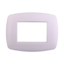 ETTROIT Placca Slim Serie Space 3P Colore Bianco Compatibile Con Bticino Living Light