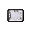 Placca con Coperchio Supporto Stango Idrobox IP55 Grigio 3 Posti 503 Compatibile Con Bticino Living Tech