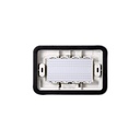 Placca con Coperchio Supporto Stango Idrobox IP55 Grigio 4 Posti 504 Compatibile Con Bticino Living Tech