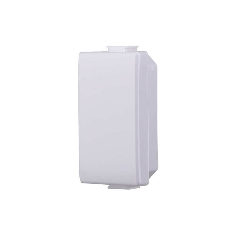 2 Pezzi Copritasti Copriforo Falso Polo 1P Bianco Compatibile Con Bticino Matix