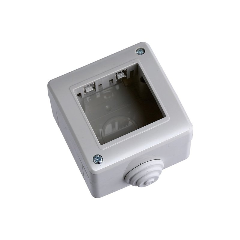 Custodia 2P IP40 Scatola Porta Frutti Da Esterno 502 2 Posti Moduli Compatibile Con Bticino Matix