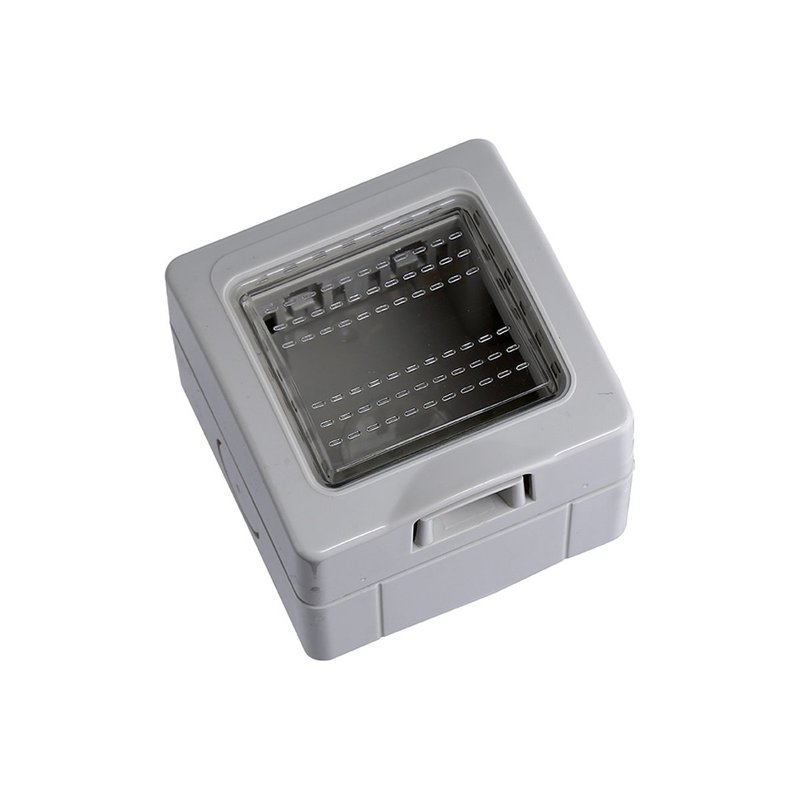 Custodia 2P IP55 Scatola Porta Frutti 502 Con Coperchio 2 Posti Moduli Compatibile Con Bticino Matix