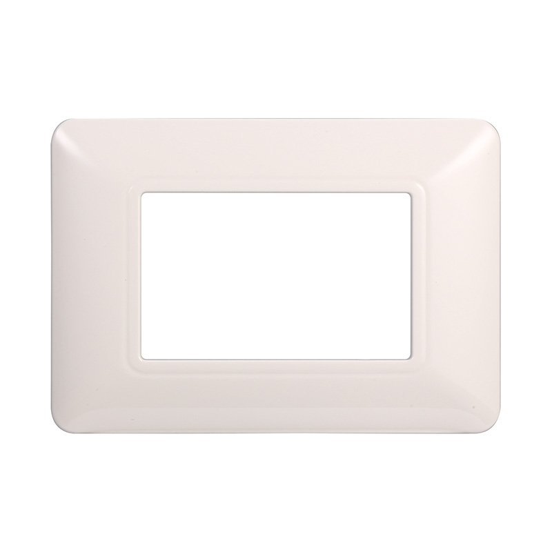 ETTROIT Placca Plastica Serie Solar 3P Colore Bianco Compatibile Con Bticino Matix