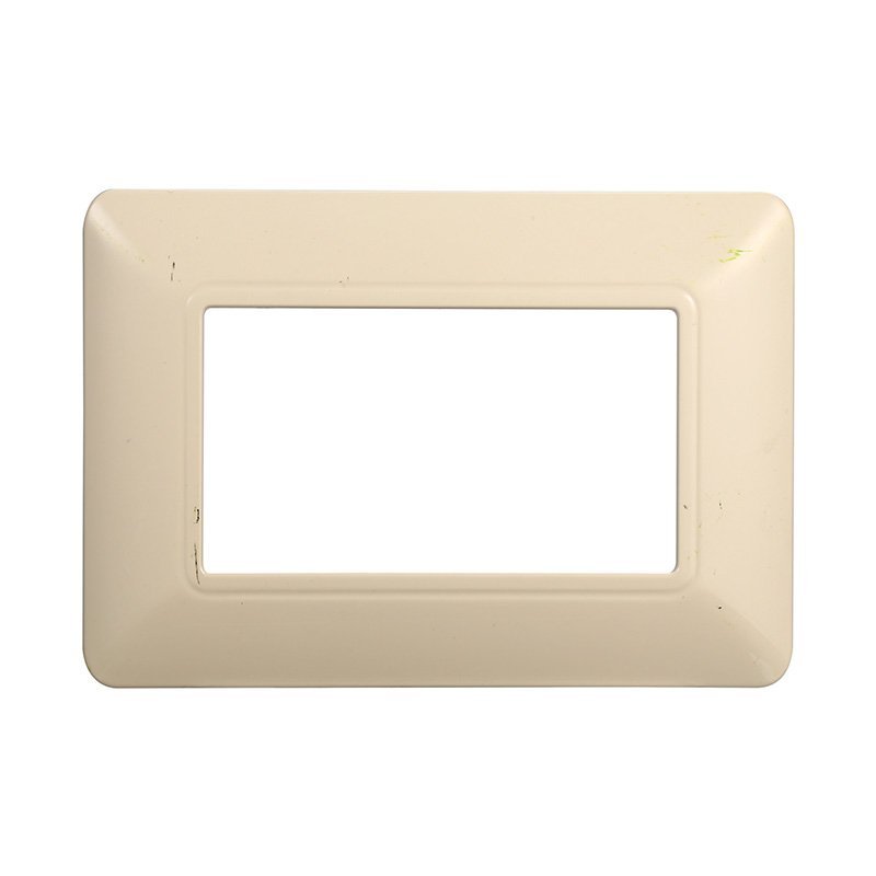 ETTROIT Placca Plastica Serie Solar 3P Colore Sabbia Compatibile Con Bticino Matix