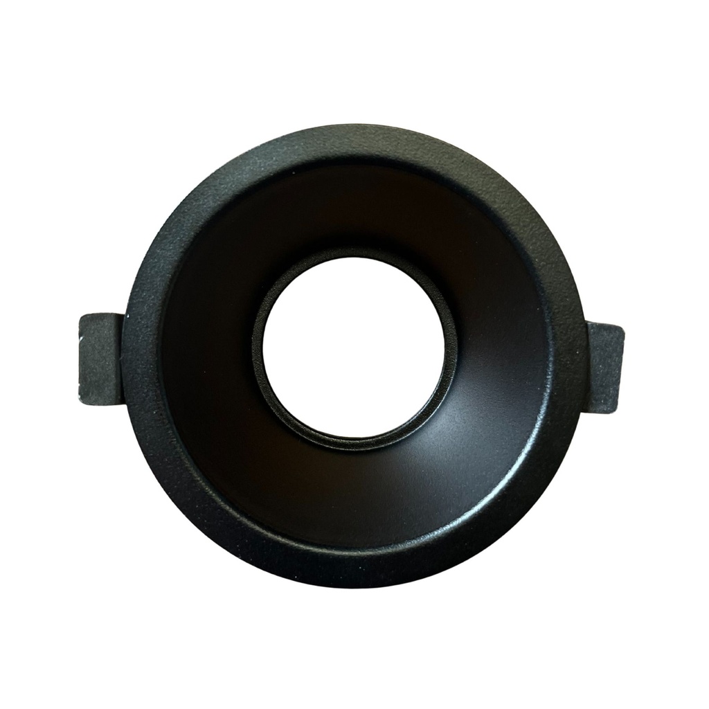 Porta Faretto Da Incasso Nero, Per Led GU10 MR16 Rotondi, Foro 75mm, 96X60mm, Profondo Effetto Retroilluminato