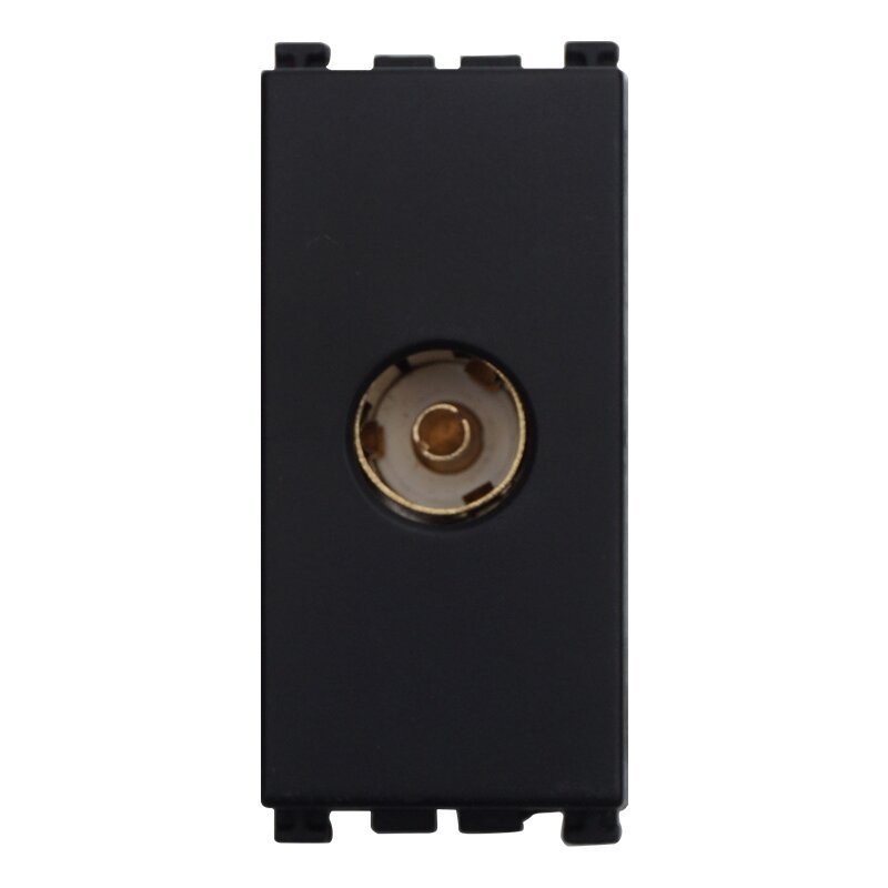 ETTROIT Connettore Presa TV Terminale Femmina Colore Nero Compatibile Con Vimar Arke