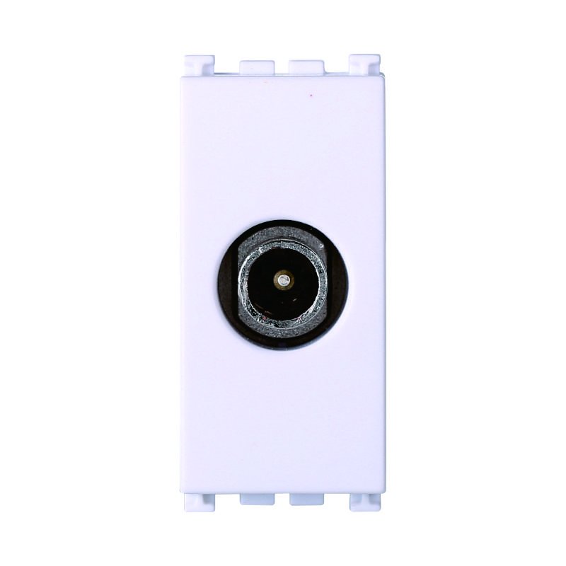 ETTROIT Connettore Presa TV Terminale Maschio Colore Bianco Compatibile Con Vimar Arke