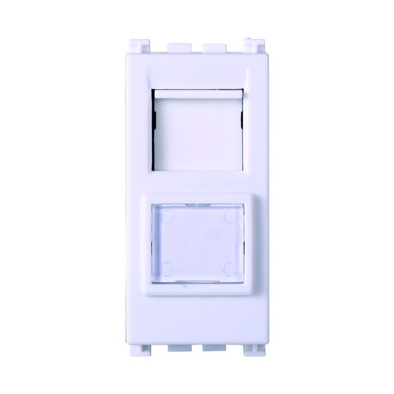 Connettore Rete Presa Dati RJ45 CAT5E Colore Bianco Compatibile Con Vimar Arke
